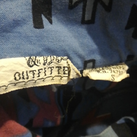 Vintage Blue Aztec Rodeo Shirt - Picture 7 of 7